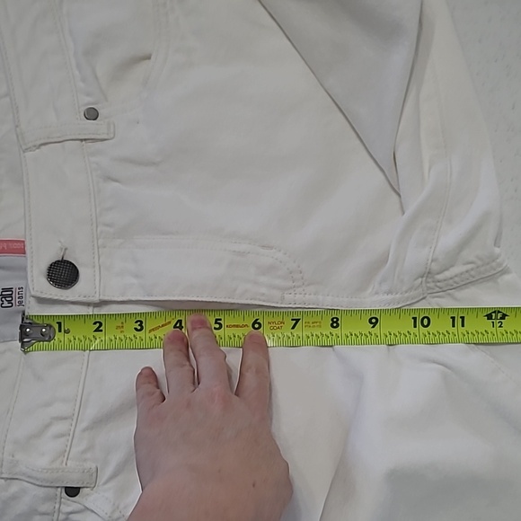 CAbi women's white 100% Boyfriend Jeans size 14 - Picture 9 of 9
